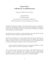 A Model Law on Child Protection - International Centre for Missing ...