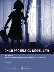 Child Protection Model Law: Best Practices - The Protection Project