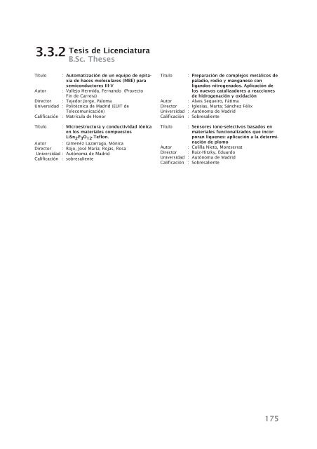 Instituto de Ciencia de Materiales de Madrid - Materials Science ...