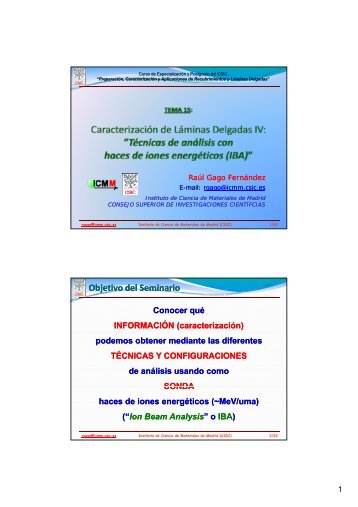 TEMA 15 - Materials Science Institute of Madrid