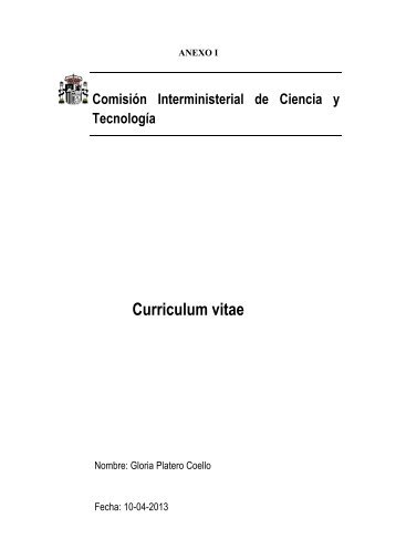 Curriculum vitae - Materials Science Institute of Madrid
