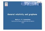 General relativity and graphene