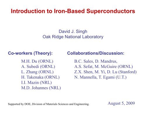 Introduction to Iron-Based Superconductors