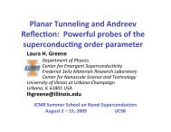 Planar tunneling and andreev Reflection - International Center for ...