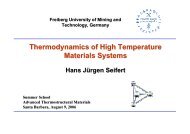 Thermodynamics of High Temperature Materials Systems