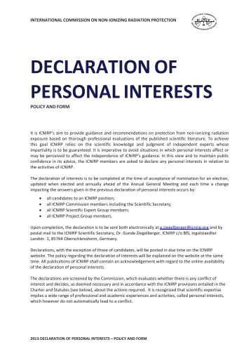 personal interest