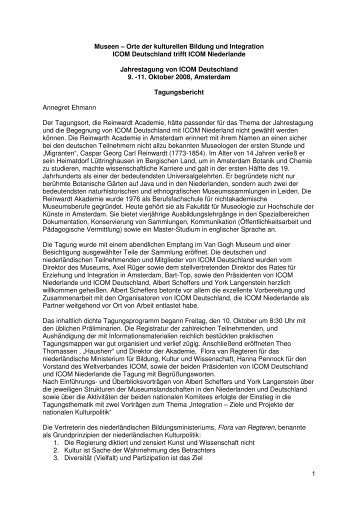 Tagungsbericht (.pdf) - ICOM Deutschland