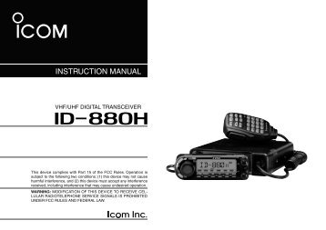 ID-880H - ICOM Canada