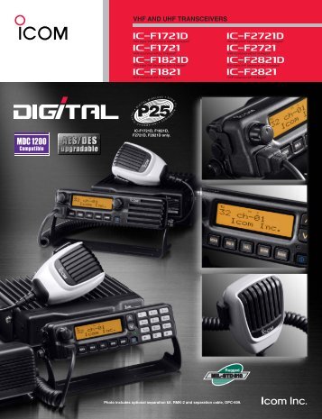 vhf and uhf transceivers - ICOM Canada