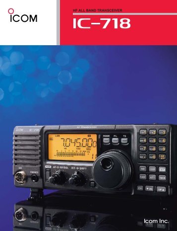 HF ALL BAND TRANSCEIVER - ICOM Canada