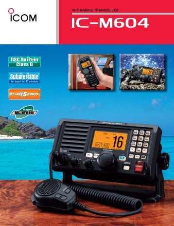 VHF MARINE TRANSCEIVER - ICOM Canada