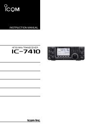 IC-7410 Instruction Manual - ICOM Canada