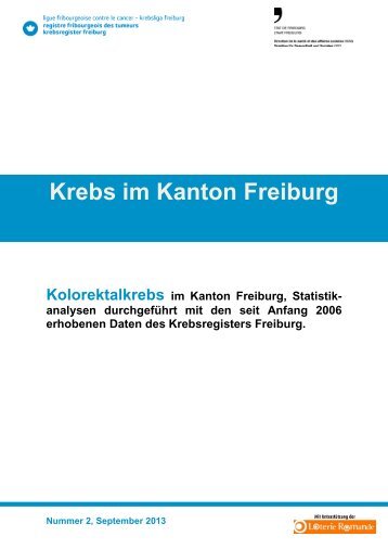 Krebs im Kanton Freiburg - Krebsliga Schweiz