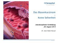 Blasenkarzinom Vortrag vom 28. August 2013 - Claraspital