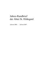 weiterlesen Chronik PDF download - Abtei St. Hildegard