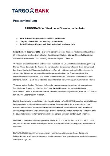 Artikel als PDF - Targobank