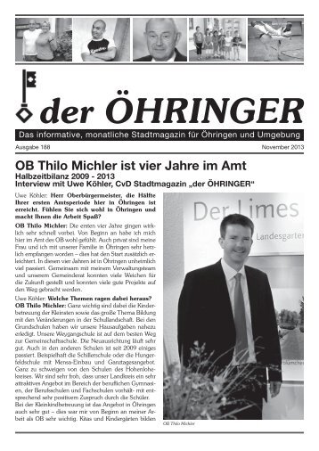 November 2013 der Ã–hringer Ausgabe 188