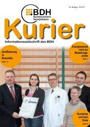 Kurier 3/4 2013 - BDH Bundesverband Rehabilitation