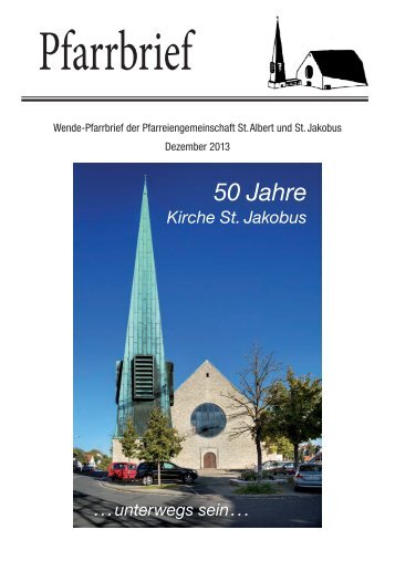 Pfarrbrief - St. Jakobus Versbach