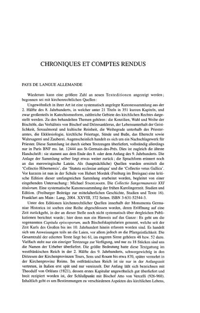 CHRONIQUES ET COMPTES RENDUS