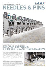 PARLAYAN BİR YENİLİK; İLK MEKİKLİ – KAfALı NAKış MAKİNEsİ