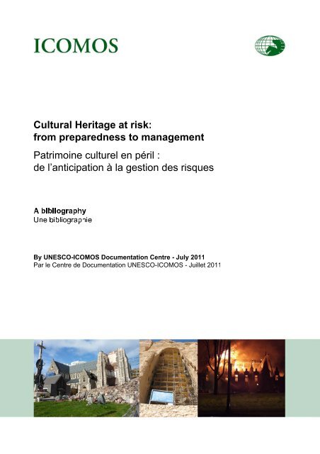 Heritage at risk: From preparedness to management - Icomos
