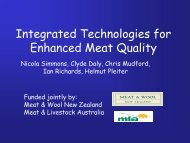 Integrated Technologies for Enhanced Meat Quality - ICoMST ...