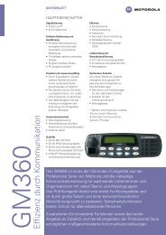 GM360 Effizienz durch K ommunikation - Motcom Communication AG