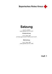 Satzung - Bayerisches Rotes Kreuz