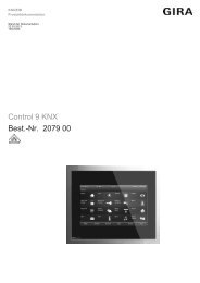 Control 9 KNX Best.-Nr. 2079 00 - Gira