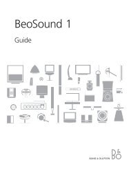 EN-UG1 BeoSound 1.indd - Iconic AV