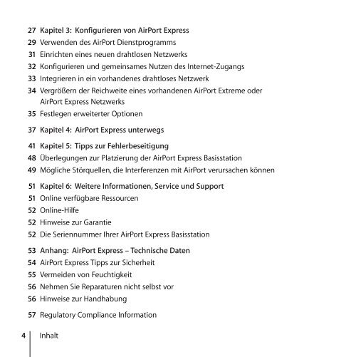 AirPort Express Installationshandbuch 5.1 - Support - Apple