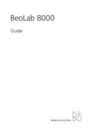 Beolab 8000 User Guide - Iconic AV