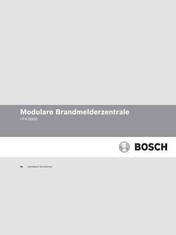 Handbuch Vernetzung - Bosch Security Systems