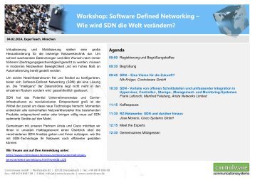 Agenda - Controlware GmbH