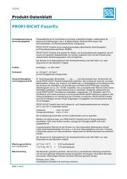Produkt-Datenblatt PROFI-DICHT-Faserfix - Icopal GmbH