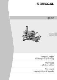 Temperaturregler mit Temperatursicherung ... - INTER CONTROL