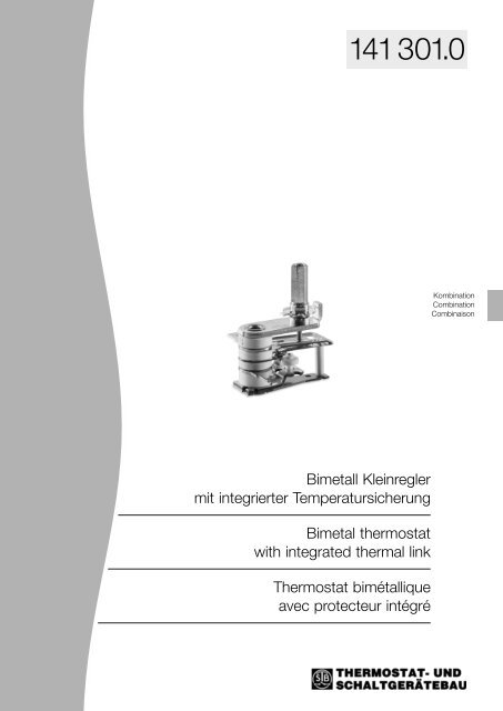 Bimetall Kleinregler mit integrierter ... - INTER CONTROL