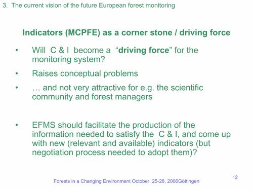 Forest monitoring in Europe after Forest Focus - ICP Forests