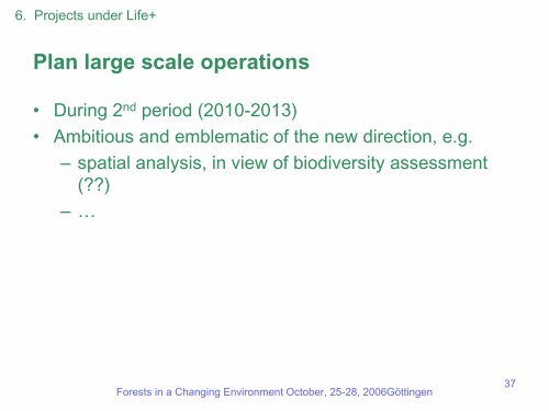 Forest monitoring in Europe after Forest Focus - ICP Forests