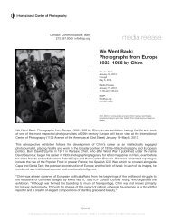 Press Release PDF - International Center of Photography