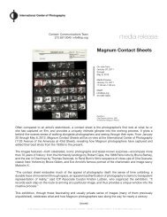 Press Release PDF - International Center of Photography