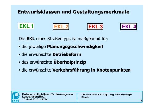 Sicherheit durch funktionsgerechte Standardisierung von ... - FGSV