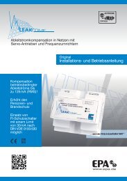 Bedienungsanleitung EPA LEAKCOMP - EP Antriebstechnik GmbH