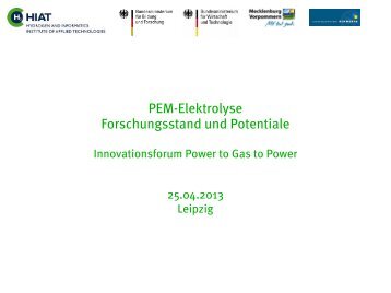 PEM-Elektrolyse - DBI Gas- und Umwelttechnik GmbH