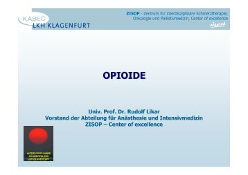 Opioide allgemein - 2013 - PAINCOURSE