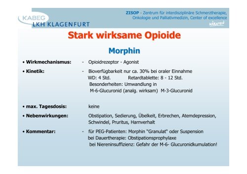 Opioide allgemein - 2013 - PAINCOURSE