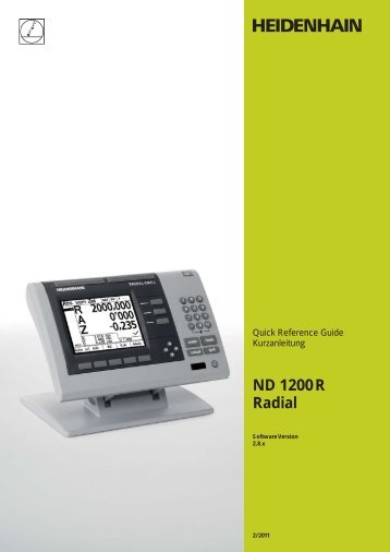 ND 1200 R Radial - Heidenhain.de