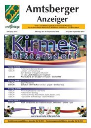 Amtsberger Anzeiger - in der Gemeinde Amtsberg