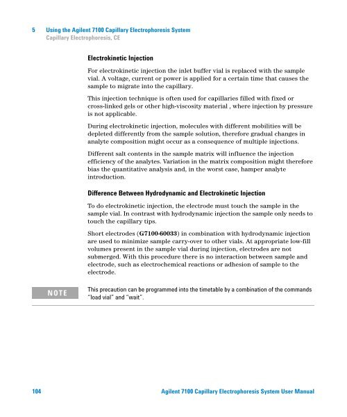 Introduction to the Agilent 7100 Capillary Electrophoresis System